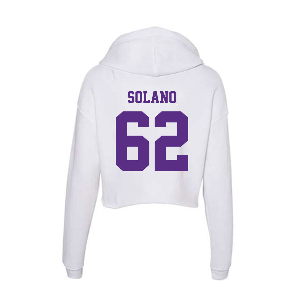 Furman - NCAA Football : Parker Solano - Women's Crop Fleece Hoodie-1