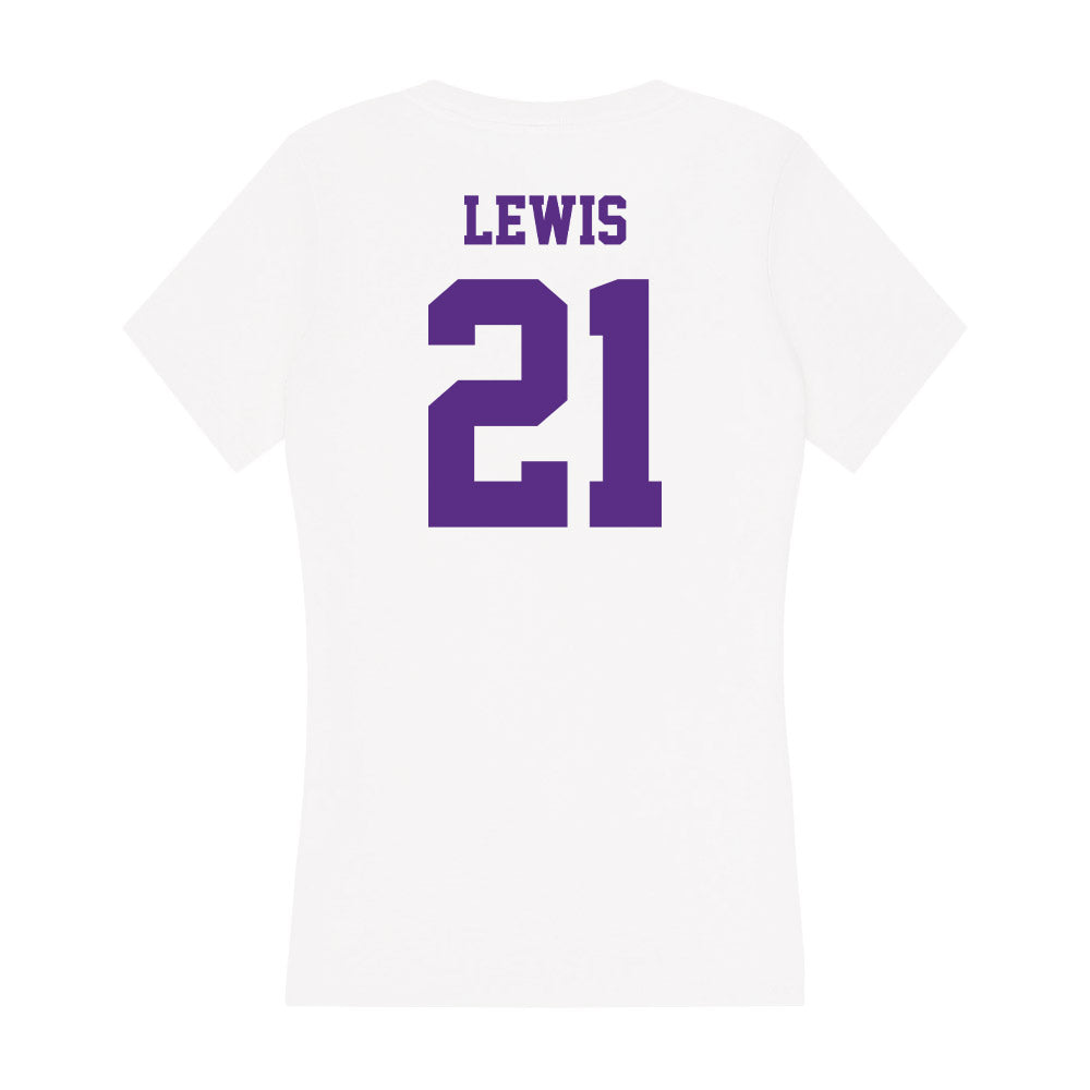 Furman - NCAA Football : Billy Lewis - Women's V-Neck T-Shirt-1