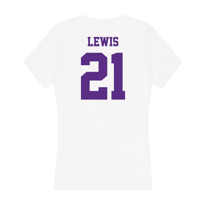 Furman - NCAA Football : Billy Lewis - Women's V-Neck T-Shirt-1