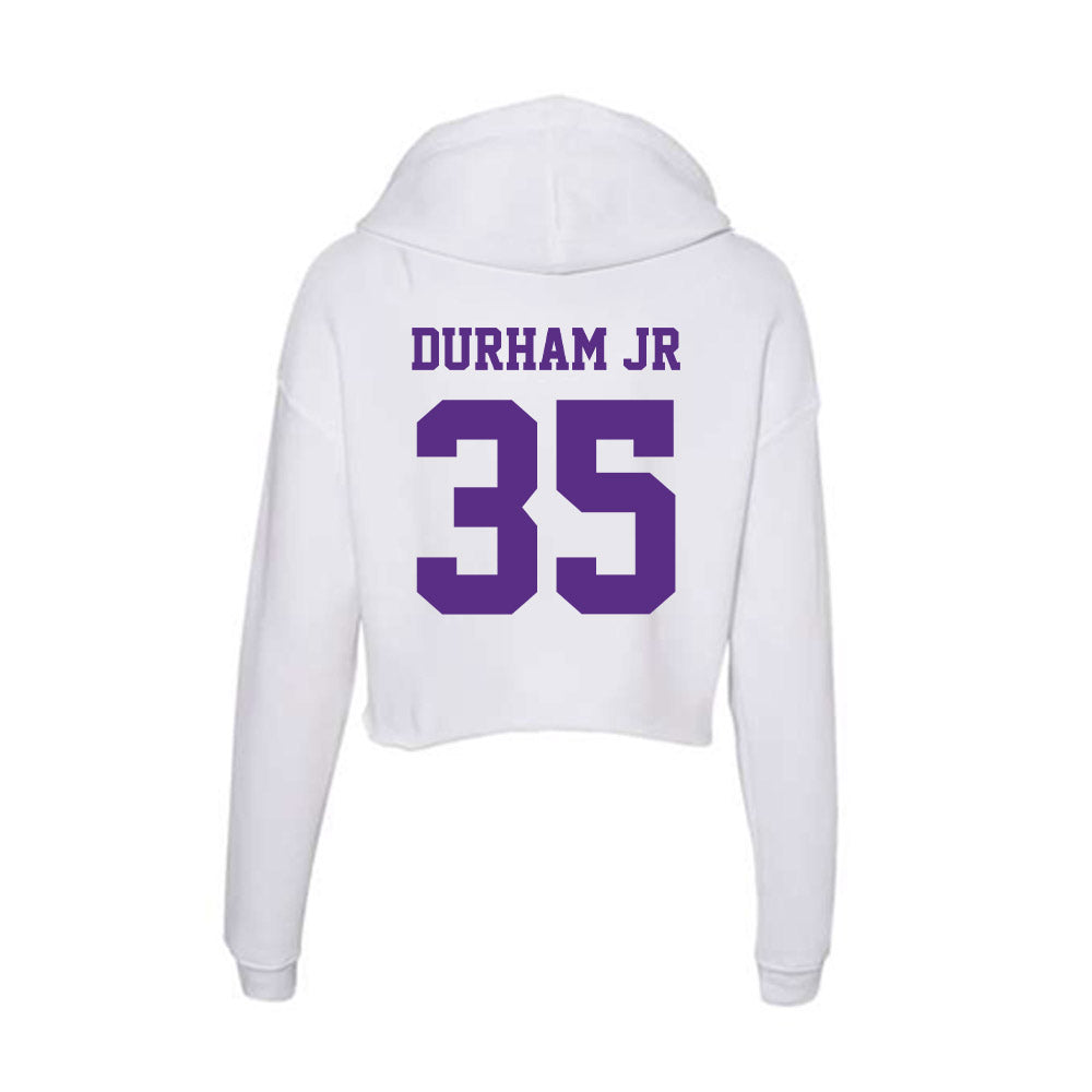 Furman - NCAA Football : Douglas Durham Jr - Women's Crop Fleece Hoodie-1