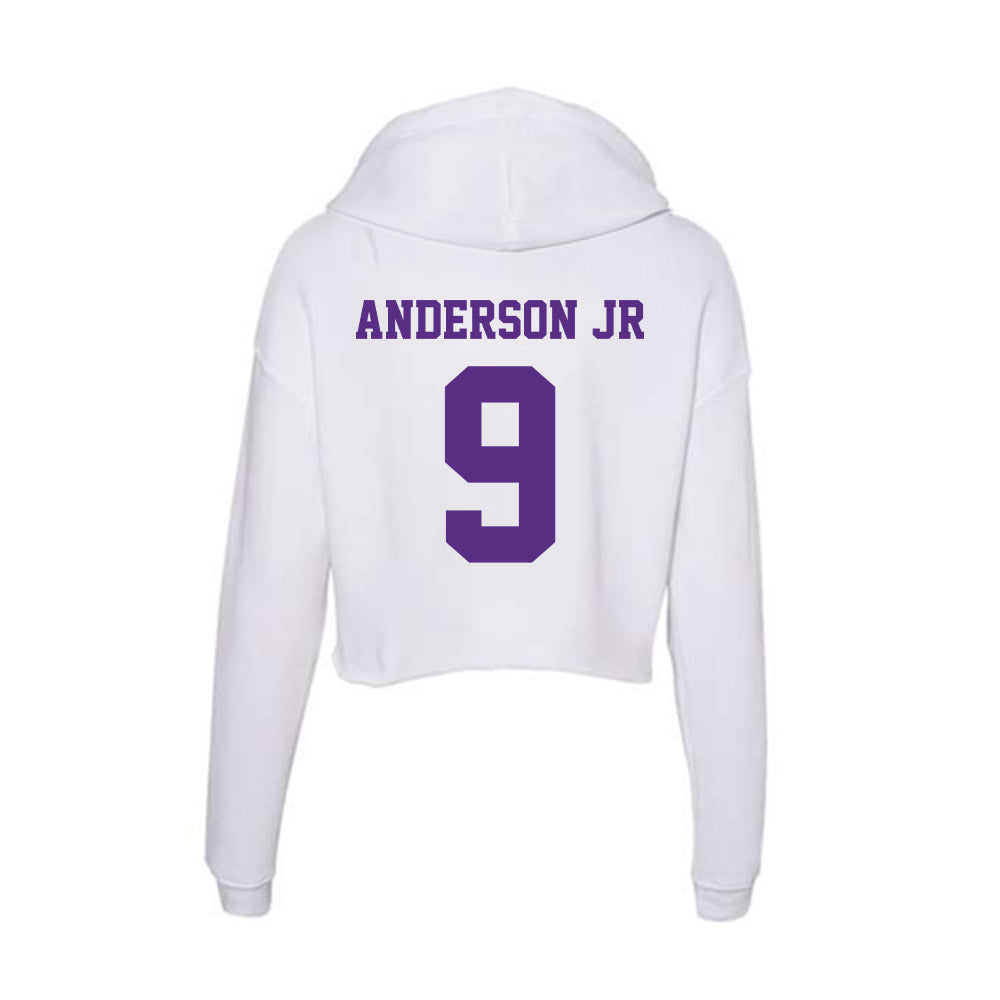 Furman - NCAA Football : Wayne Anderson Jr - Women's Crop Fleece Hoodie-1