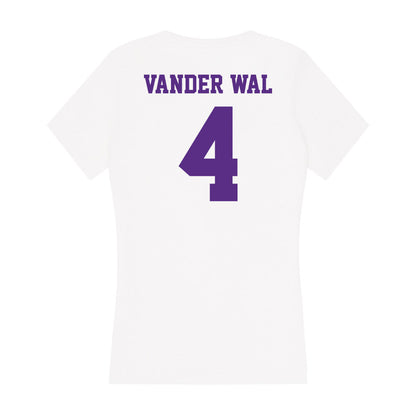 Furman - NCAA Men's Basketball : Ben Vander Wal - Women's V-Neck T-Shirt-1