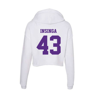 Furman - NCAA Women's Lacrosse : Shae Insinga - Women's Crop Fleece Hoodie-1