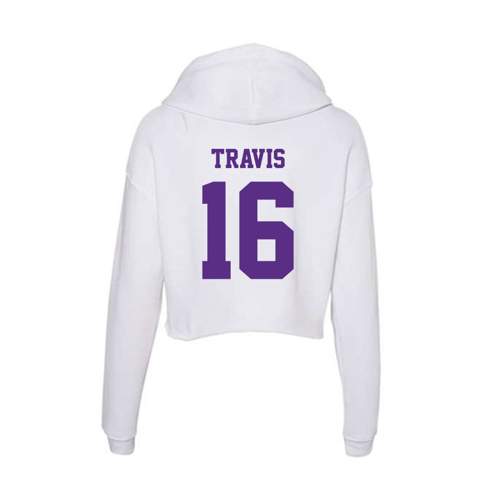 Furman - NCAA Men's Soccer : Grayson Travis - Women's Crop Fleece Hoodie-1