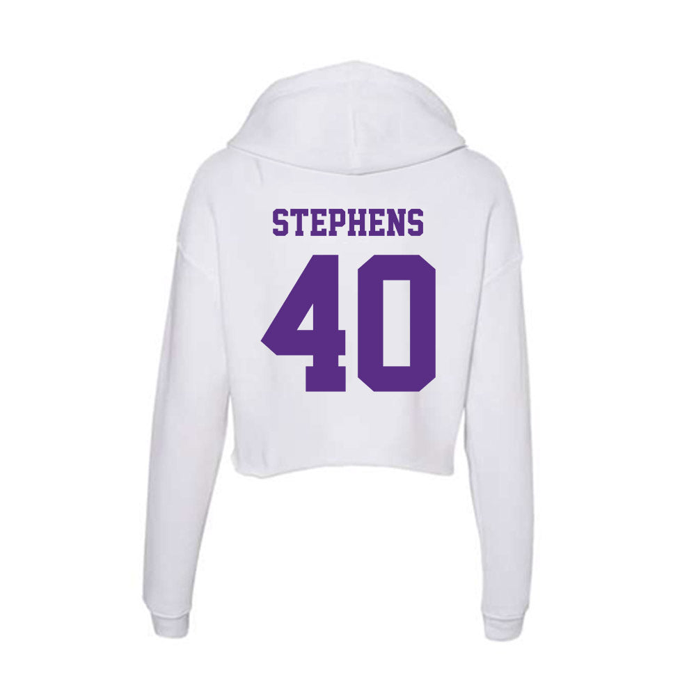 Furman - NCAA Football : Xavier Stephens - Women's Crop Fleece Hoodie-1