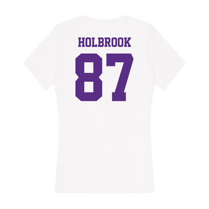 Furman - NCAA Football : John Holbrook - Women's V-Neck T-Shirt-1