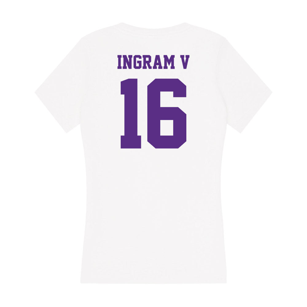 Furman - NCAA Football : Charles Ingram V - Women's V-Neck T-Shirt-1