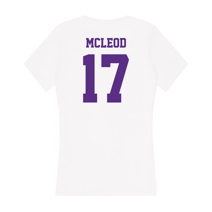 Furman - NCAA Football : Tre McLeod - Women's V-Neck T-Shirt-1