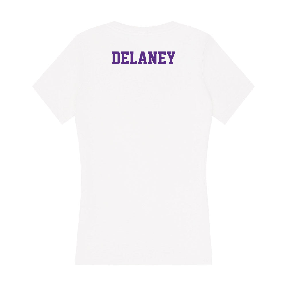 Furman - NCAA Men's Track & Field : Owen Delaney - Women's V-Neck T-Shirt-1