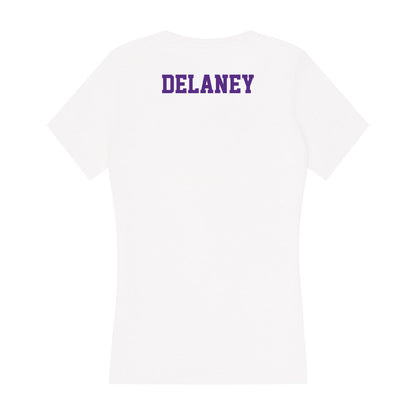 Furman - NCAA Men's Track & Field : Owen Delaney - Women's V-Neck T-Shirt-1