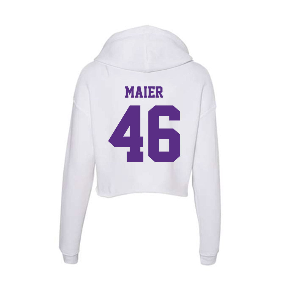 Furman - NCAA Football : Alex Maier - Women's Crop Fleece Hoodie-1