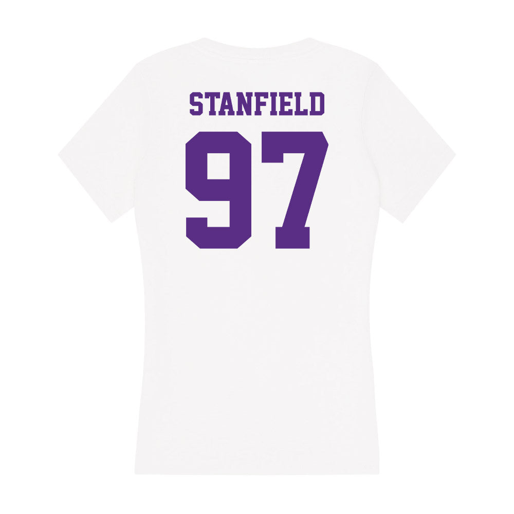 Furman - NCAA Football : Bryce Stanfield - Women's V-Neck T-Shirt-1