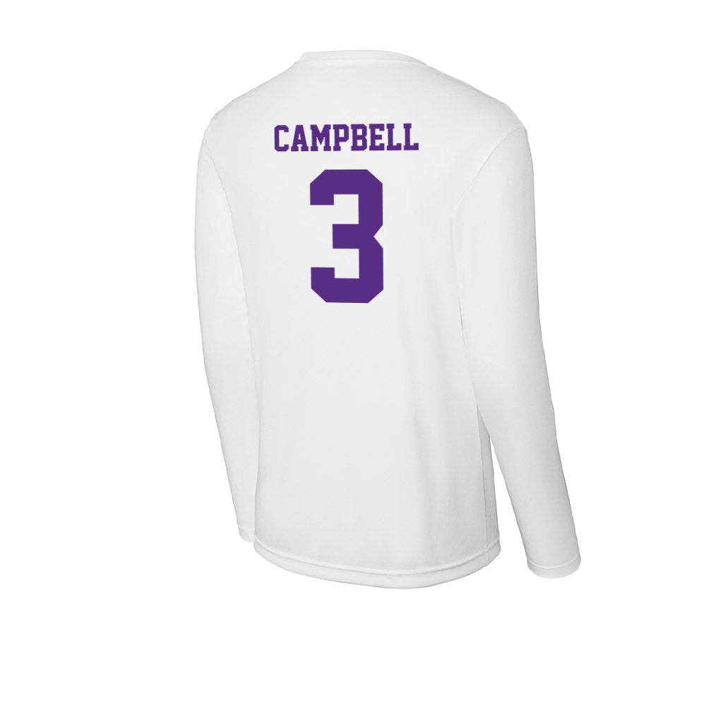 Furman - NCAA Men's Soccer : Trip Campbell - Activewear Long Sleeve T-Shirt-1