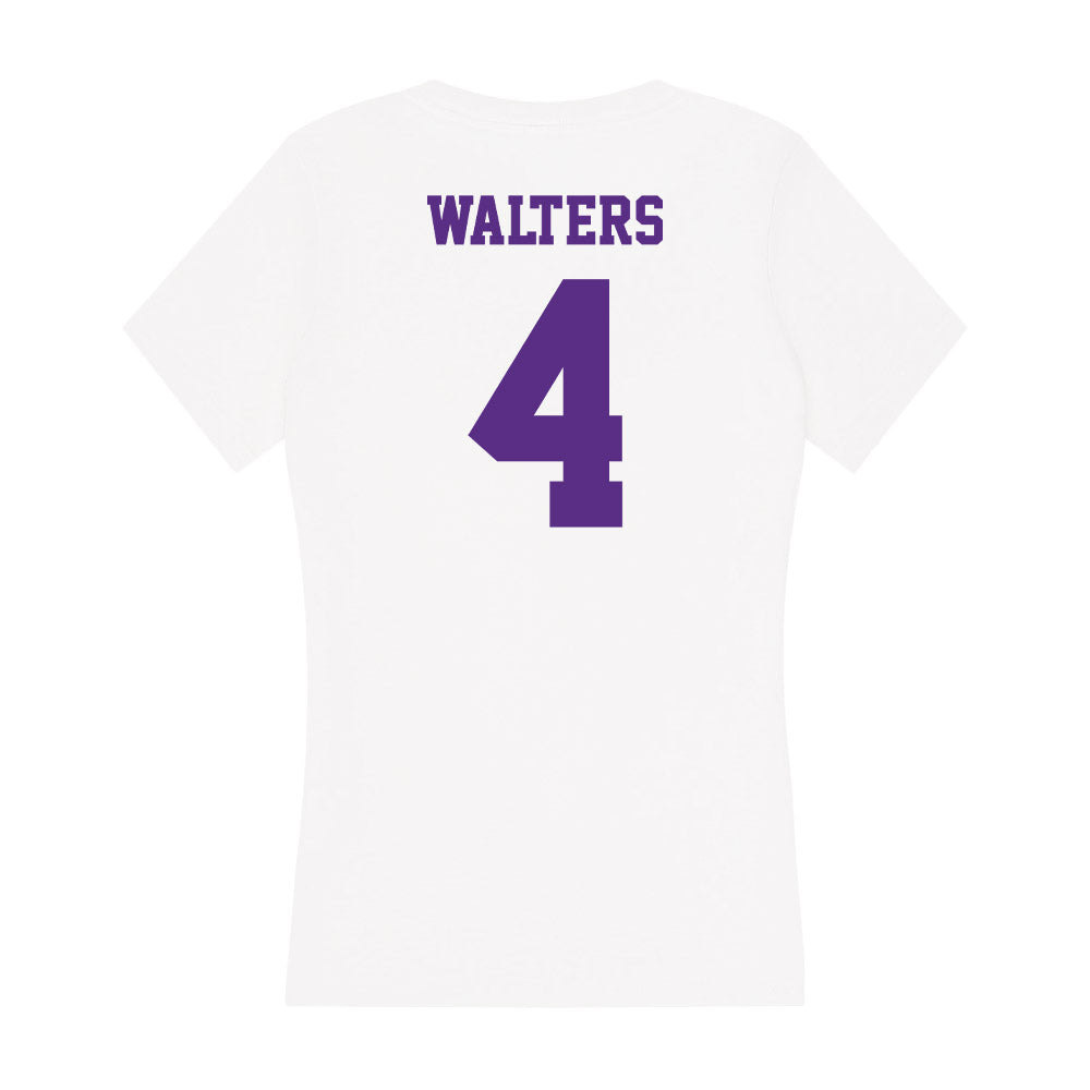 Furman - NCAA Women's Basketball : Tate Walters - Women's V-Neck T-Shirt-1