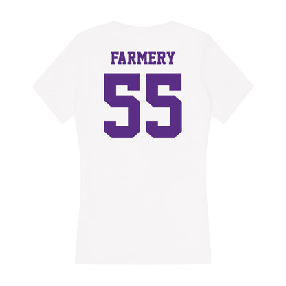 Furman - NCAA Football : Griffin Farmery - Women's V-Neck T-Shirt-1