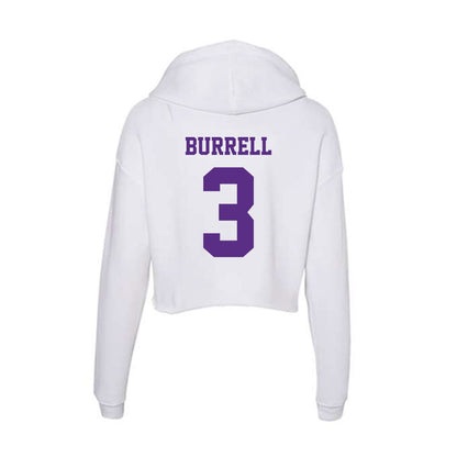 Furman - NCAA Football : AK Burrell - Women's Crop Fleece Hoodie-1