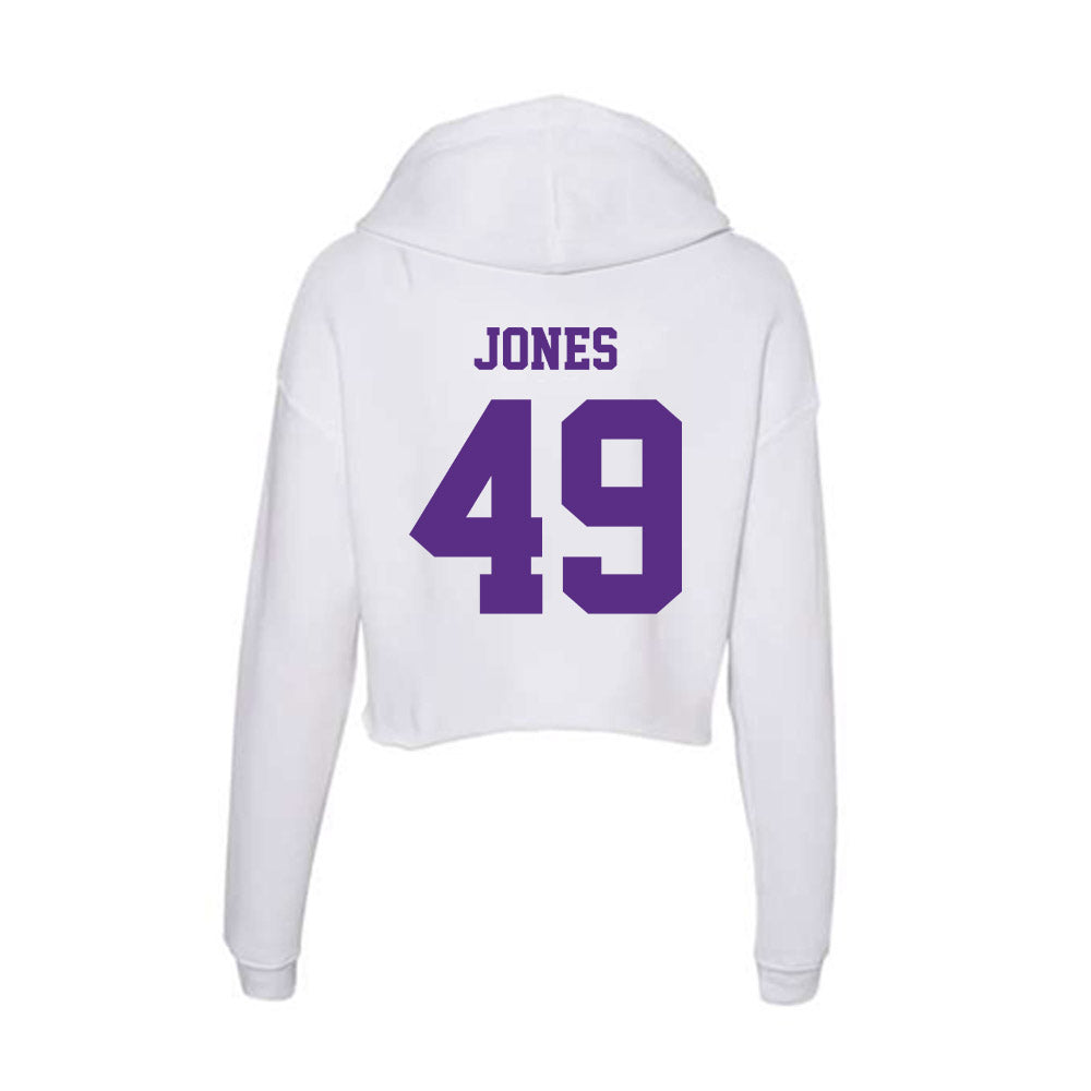 Furman - NCAA Football : Dawson Jones - Women's Crop Fleece Hoodie-1