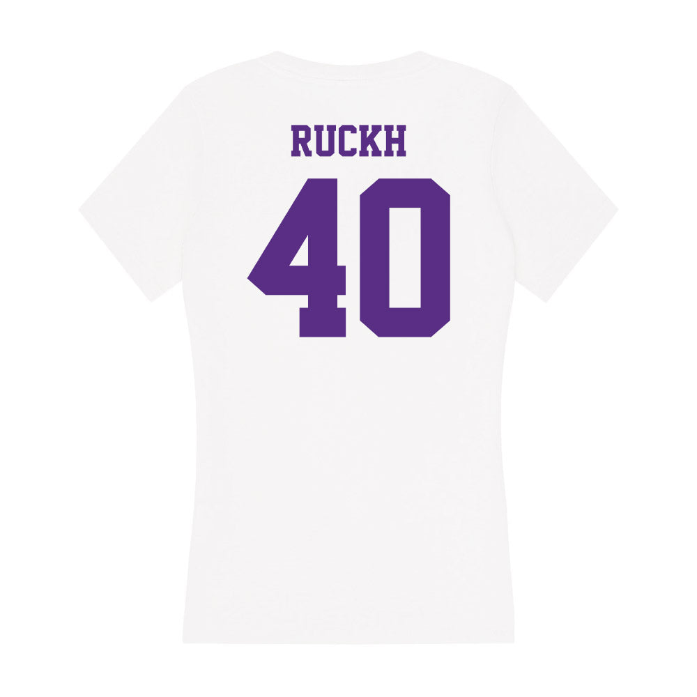 Furman - NCAA Football : Aiden Ruckh - Women's V-Neck T-Shirt-1