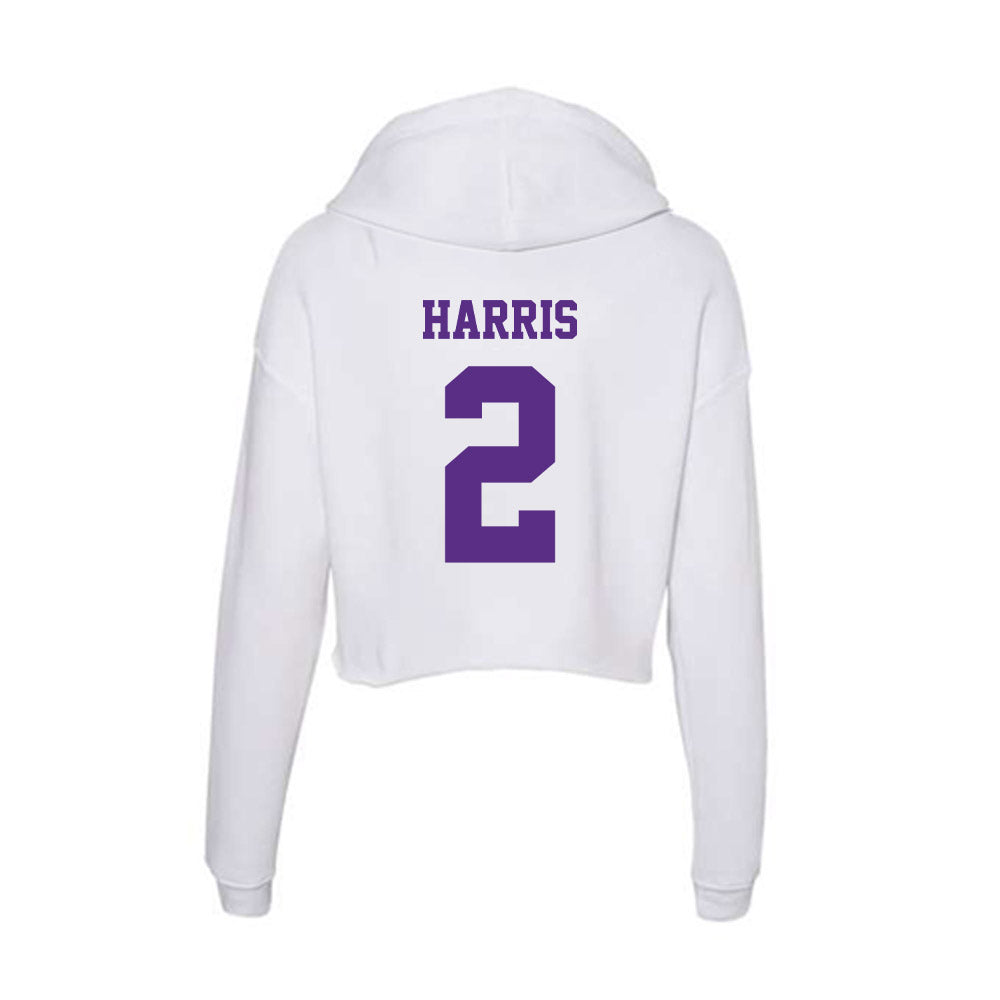 Furman - NCAA Football : Josh Harris - Women's Crop Fleece Hoodie-1