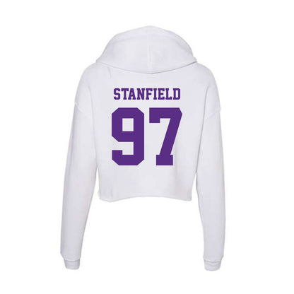 Furman - NCAA Football : Bryce Stanfield - Women's Crop Fleece Hoodie-1