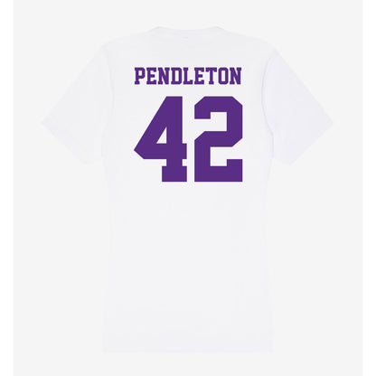 Furman - NCAA Football : Jakeman Pendleton - Women's V-Neck T-Shirt-1