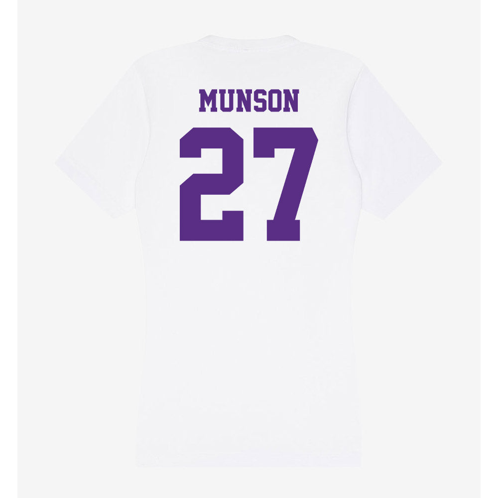 Furman - NCAA Men's Soccer : Luke Munson - Women's V-Neck T-Shirt-1