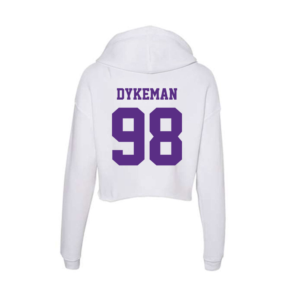 Furman - NCAA Football : Maddox Dykeman - Women's Crop Fleece Hoodie-1