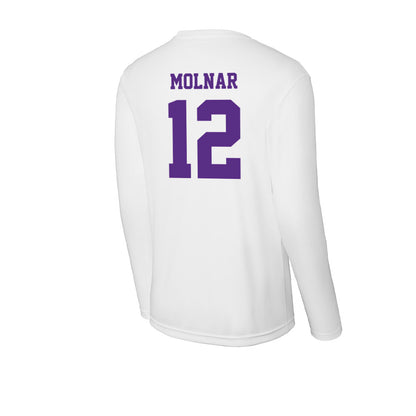 Furman - NCAA Men's Basketball : Davis Molnar - Performance Long Sleeve T-Shirt-1