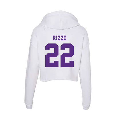 Furman - NCAA Men's Soccer : Gianluca Rizzo - Women's Crop Fleece Hoodie-1