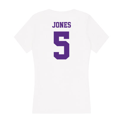 Furman - NCAA Football : Carson Jones - Women's V-Neck T-Shirt-1