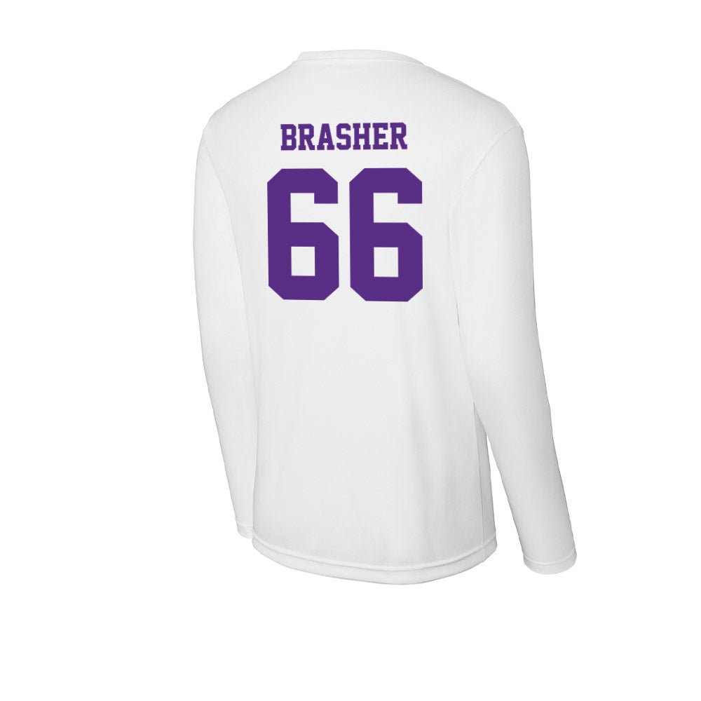 Furman - NCAA Football : Eli Brasher - Activewear Long Sleeve T-Shirt-1
