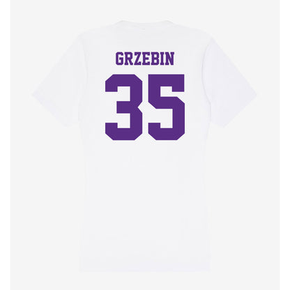Furman - NCAA Football : Emmett Grzebin - Women's V-Neck T-Shirt-1