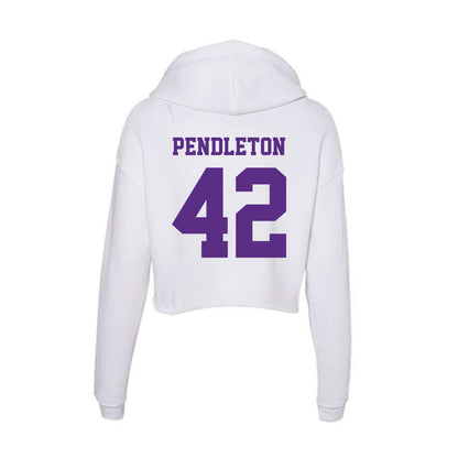 Furman - NCAA Football : Jakeman Pendleton - Women's Crop Fleece Hoodie-1
