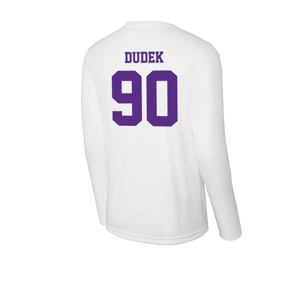 Furman - NCAA Football : Malakai Dudek - Performance Long Sleeve T-Shirt-1