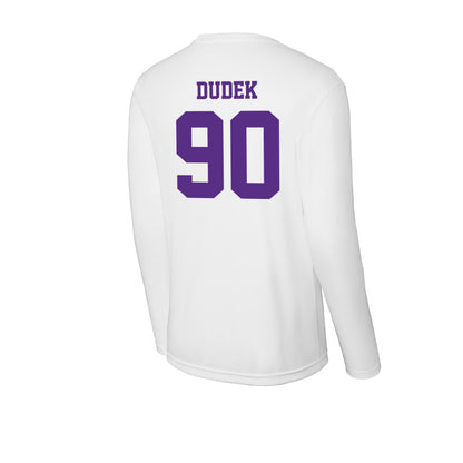 Furman - NCAA Football : Malakai Dudek - Performance Long Sleeve T-Shirt-1