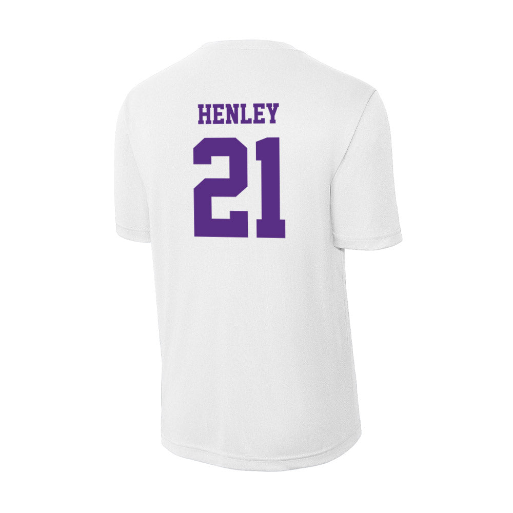 Furman - NCAA Women's Basketball : Niveya Henley - Performance T-Shirt-1