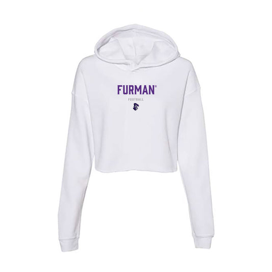 Furman - NCAA Football : Douglas Durham Jr - Women's Crop Fleece Hoodie-0