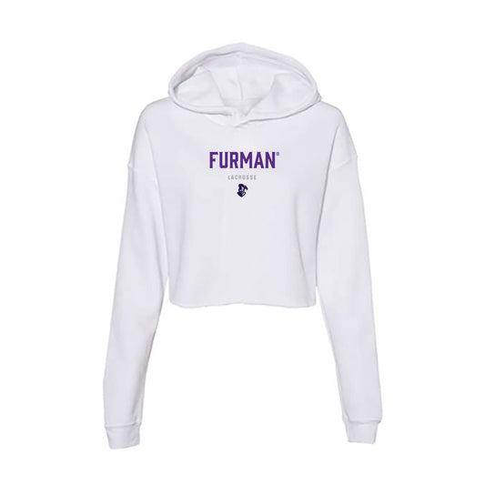 Furman - NCAA Women's Lacrosse : Meredith Rubenstein - Women's Crop Fleece Hoodie-0