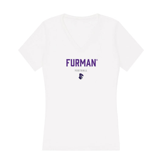 Furman - NCAA Football : Dylan Chiedo - Women's V-Neck T-Shirt-0