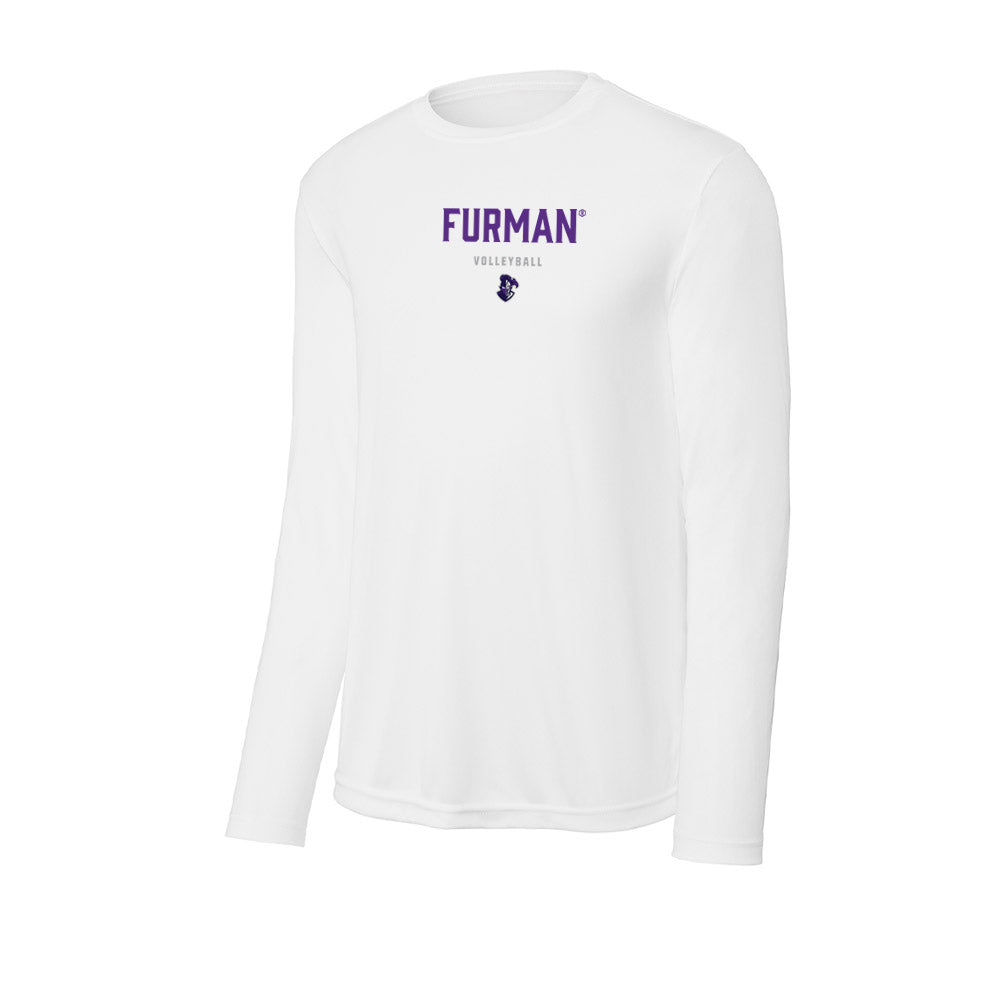 Furman - NCAA Women's Volleyball : Kacie Moore - Activewear Long Sleeve T-Shirt-0