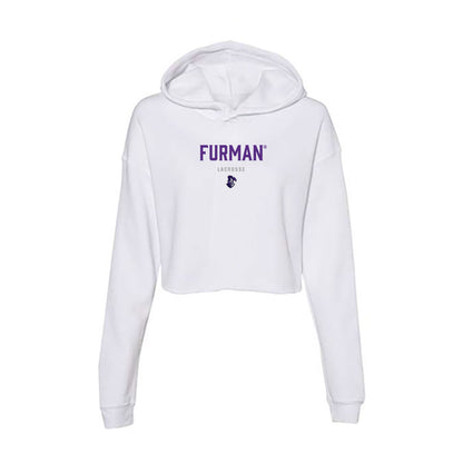 Furman - NCAA Women's Lacrosse : Shae Insinga - Women's Crop Fleece Hoodie-0