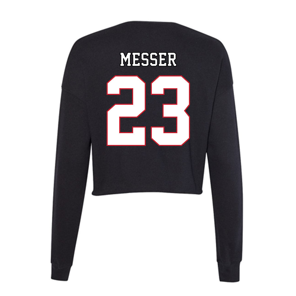 DePaul - NCAA Softball : Hannah Messer - Women's Cropped Crew Fleece-1