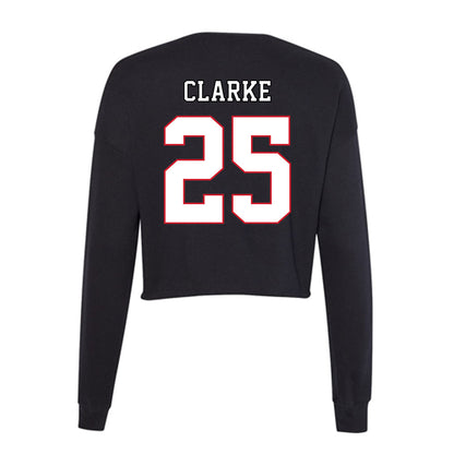 DePaul - NCAA Women's Basketball : Kate Clarke - Women's Cropped Crew Fleece-1