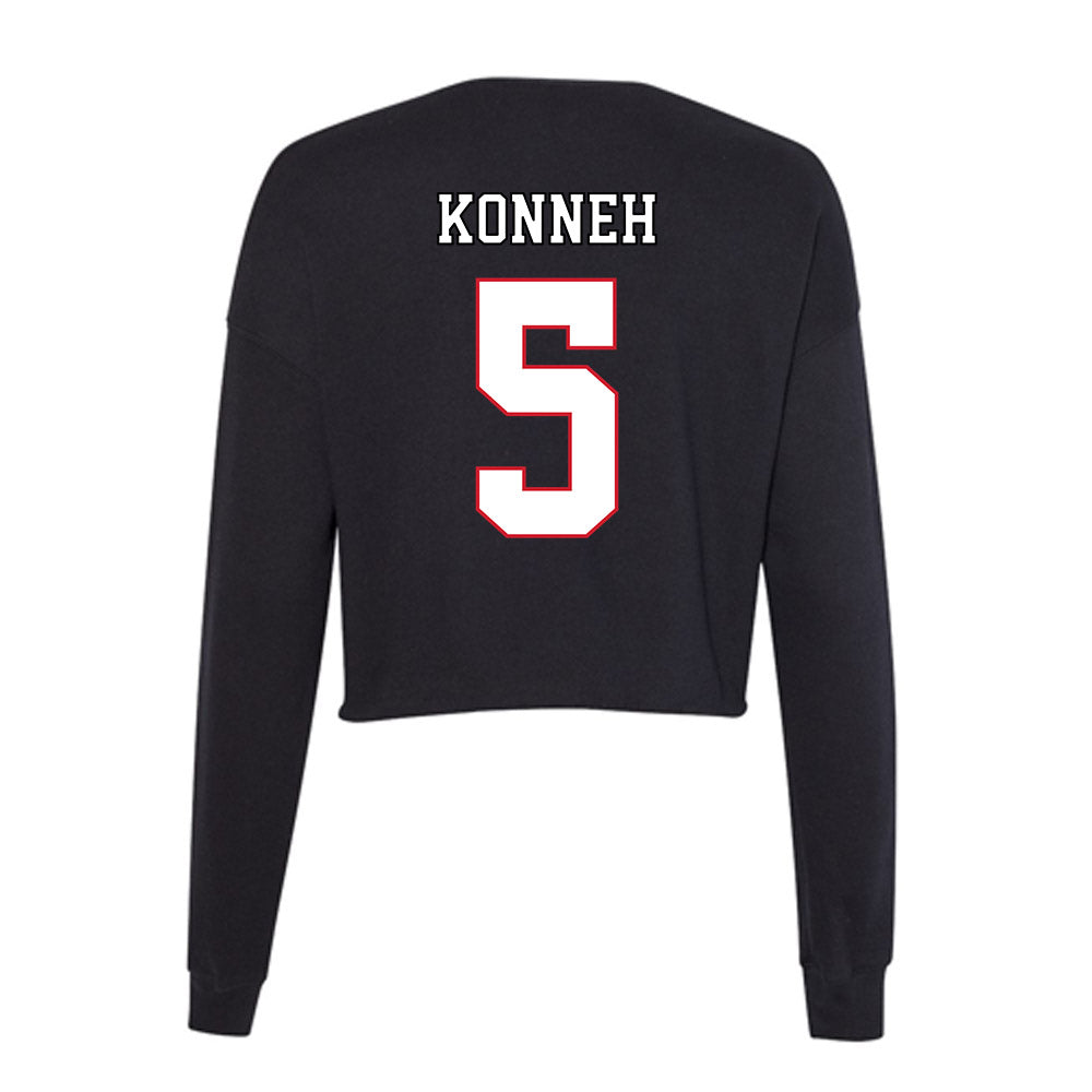 DePaul - NCAA Men's Basketball : Sekou Konneh - Women's Cropped Crew Fleece-1