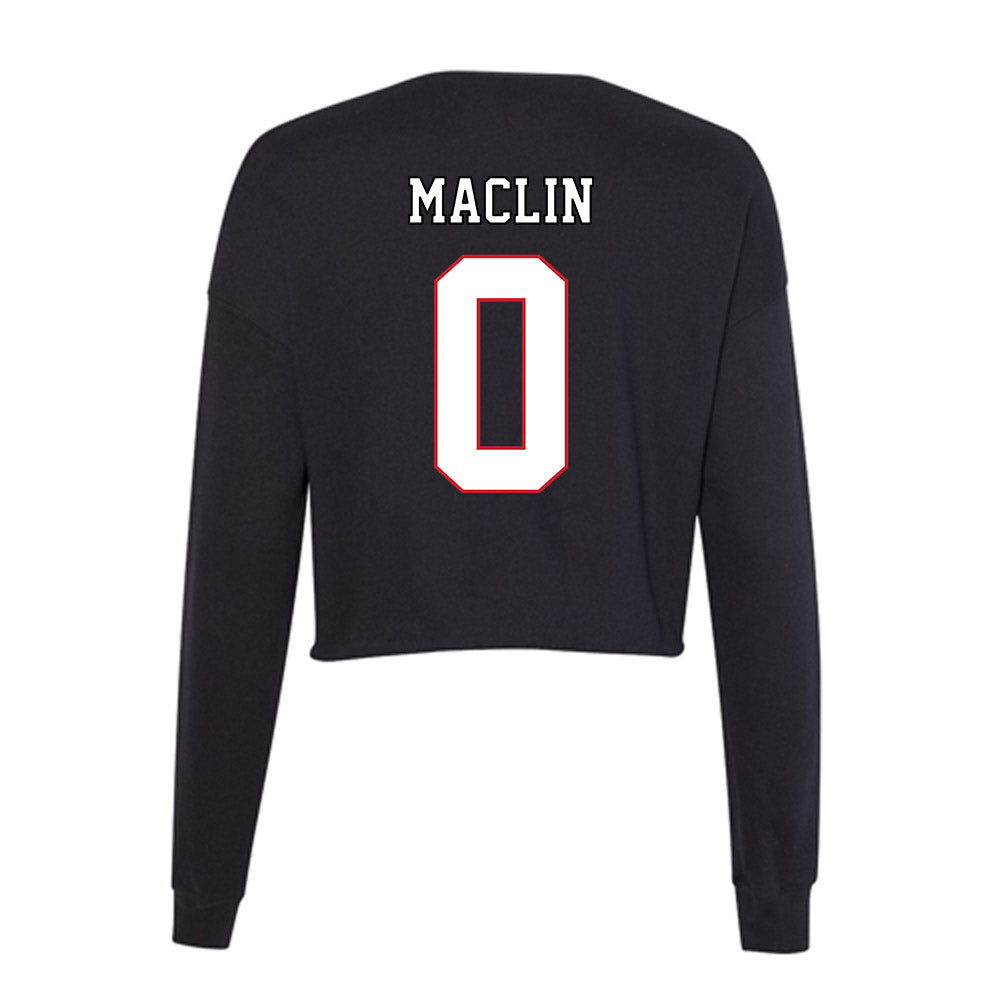DePaul - NCAA Men's Basketball : Brandon Maclin - Women's Cropped Crew Fleece-1