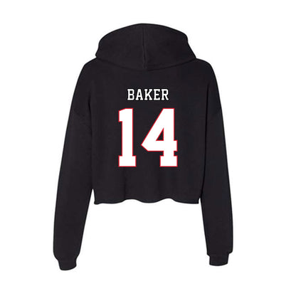 DePaul - NCAA Softball : Gwen Baker - Women's Crop Fleece Hoodie-1