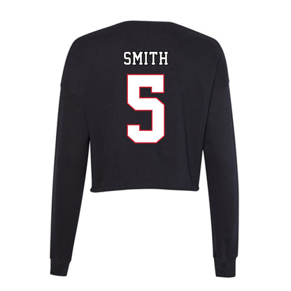 DePaul - NCAA Men's Basketball : RJ Smith - Women's Cropped Crew Fleece-1