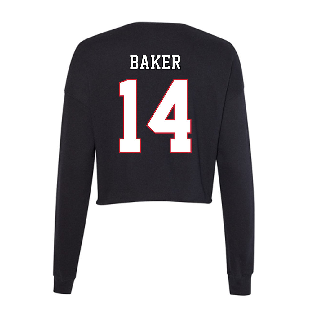 DePaul - NCAA Softball : Gwen Baker - Women's Cropped Crew Fleece-1