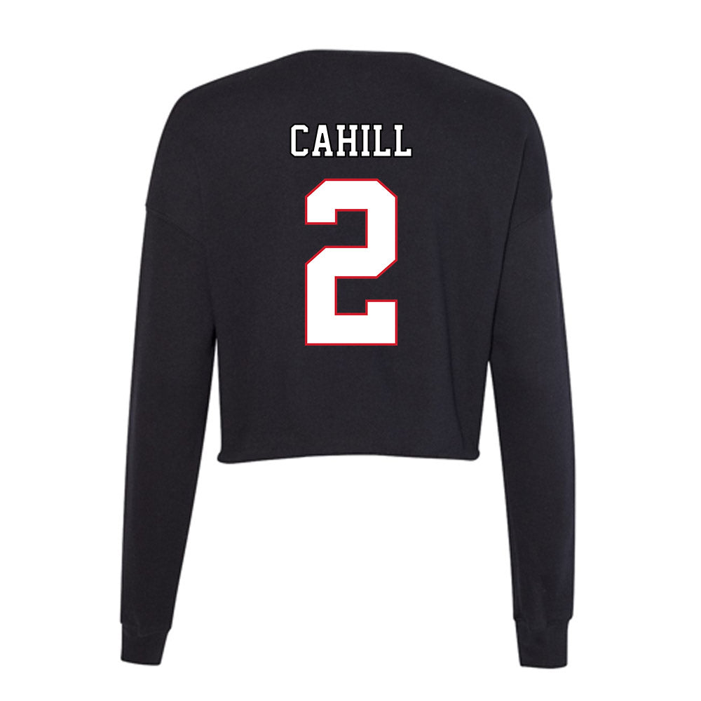 DePaul - NCAA Women's Volleyball : Abby Cahill - Women's Cropped Crew Fleece-1
