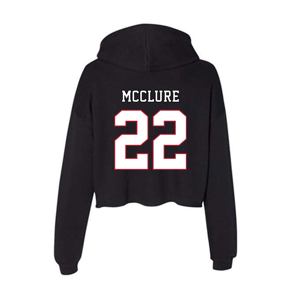 DePaul - NCAA Men's Basketball : Kruz McClure - Women's Crop Fleece Hoodie-1